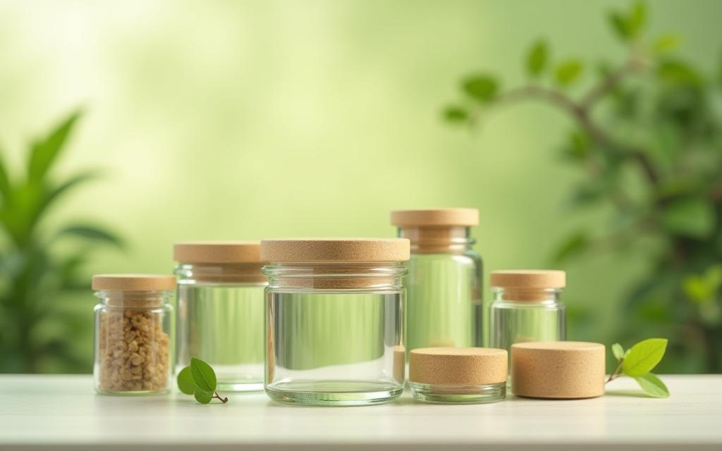 Embalaje sostenible de vidrio reciclado